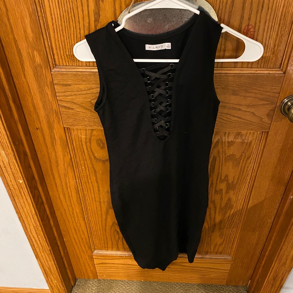 E-Lady black fitted Dress.